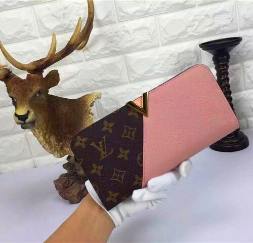 High Quality Luxury Louis Vuitton Monogram Kimono Wallet Rose Ballerine alternate view