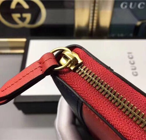 High Quality Luxury Gucci Queen Margaret Leather Zip Around Wallet (Varied Colors) product detail
