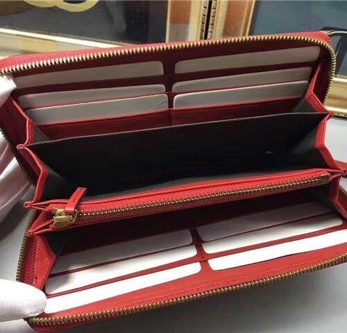 High Quality Luxury Gucci Queen Margaret Leather Zip Around Wallet (Varied Colors) product detail