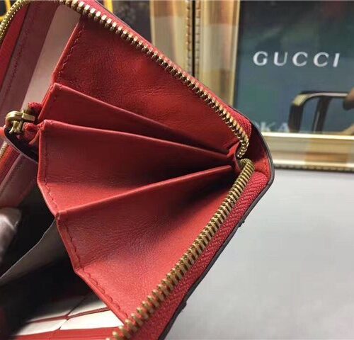 High Quality Luxury Gucci Queen Margaret Leather Zip Around Wallet (Varied Colors) product detail