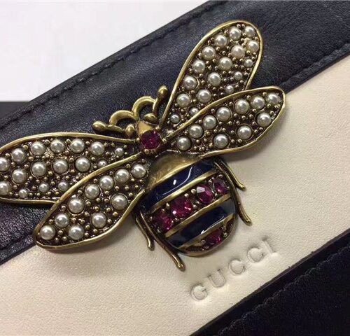 High Quality Luxury Gucci Queen Margaret Leather Zip Around Wallet (Varied Colors) product detail