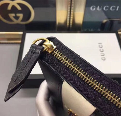 High Quality Luxury Gucci Queen Margaret Leather Zip Around Wallet (Varied Colors) product detail