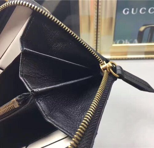 High Quality Luxury Gucci Queen Margaret Leather Zip Around Wallet (Varied Colors) product detail