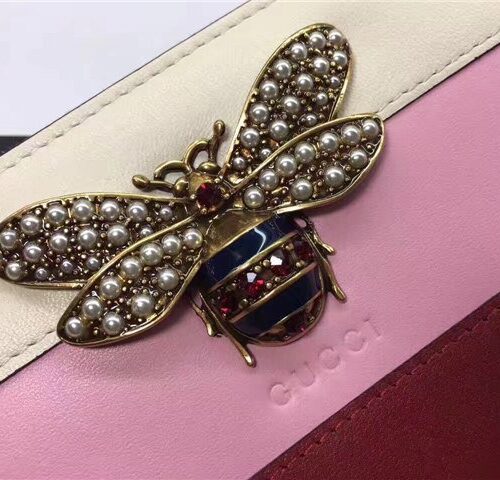 High Quality Luxury Gucci Queen Margaret Leather Zip Around Wallet (Varied Colors) product detail