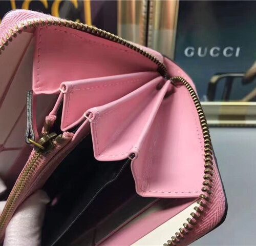 High Quality Luxury Gucci Queen Margaret Leather Zip Around Wallet (Varied Colors) product detail