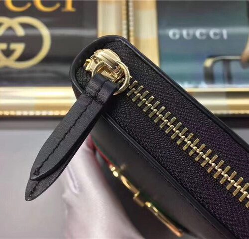 High Quality Luxury Gucci Sylvie Leather Zip Around Wallet (Varied Colors) product detail