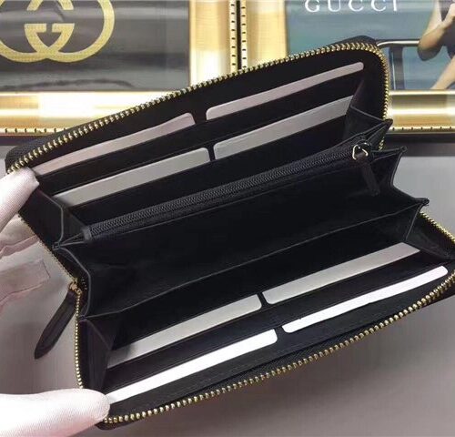 High Quality Luxury Gucci Sylvie Leather Zip Around Wallet (Varied Colors) product detail