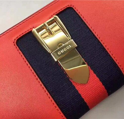 High Quality Luxury Gucci Sylvie Leather Zip Around Wallet (Varied Colors) product detail