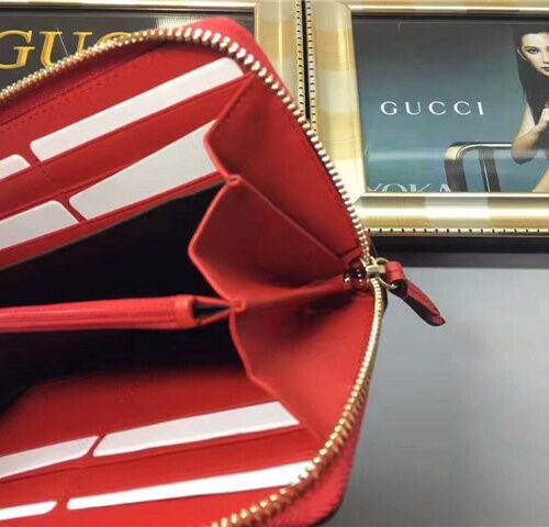 High Quality Luxury Gucci Sylvie Leather Zip Around Wallet (Varied Colors) product detail