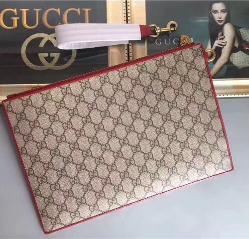 High Quality Luxury Gucci Courrier GG Supreme Pouch (Varied Colors) product detail
