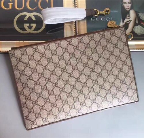 High Quality Luxury Gucci Courrier GG Supreme Pouch (Varied Colors) product detail