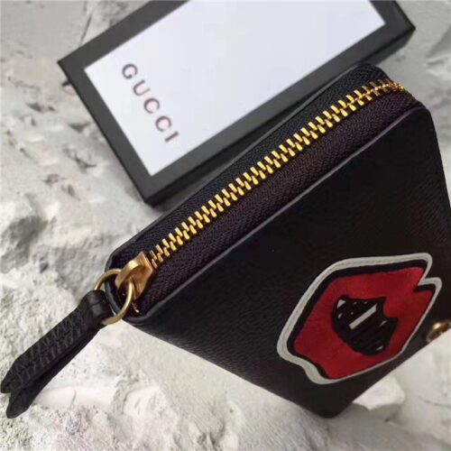 High Quality Luxury Gucci Leather Zip Around Wallet With Mouth (2 Colors) product detail