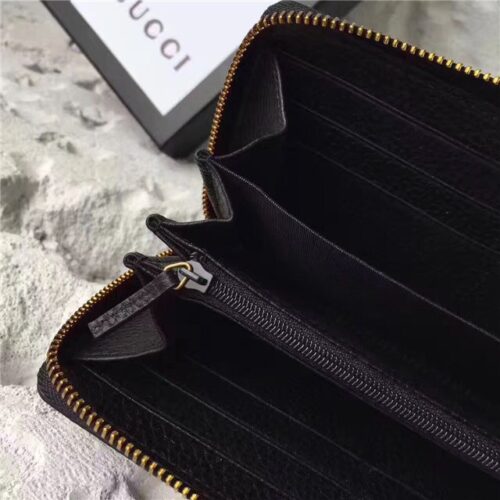 High Quality Luxury Gucci Leather Zip Around Wallet With Mouth (2 Colors) product detail