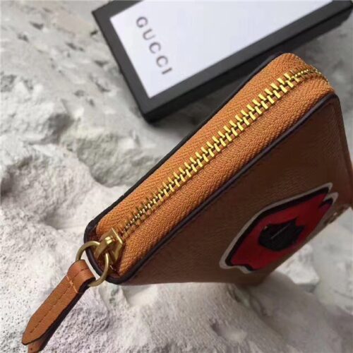 High Quality Luxury Gucci Leather Zip Around Wallet With Mouth (2 Colors) product detail
