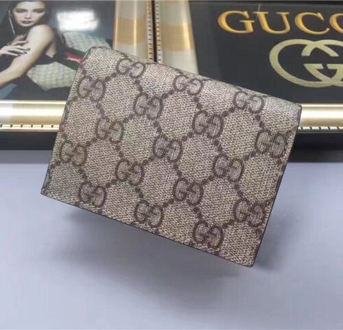 High Quality Luxury Gucci GG Supreme Card Case With Cherries product detail