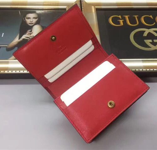 High Quality Luxury Gucci GG Supreme Card Case With Cherries product detail