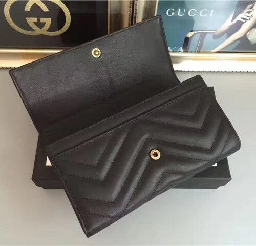 High Quality Luxury Gucci GG Marmont Continental Wallet (Varied Colors) product detail