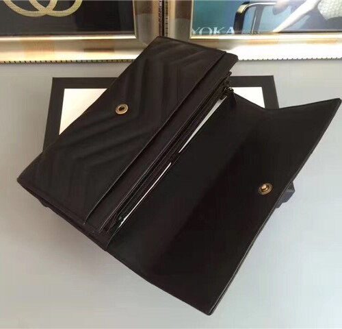 High Quality Luxury Gucci GG Marmont Continental Wallet (Varied Colors) product detail