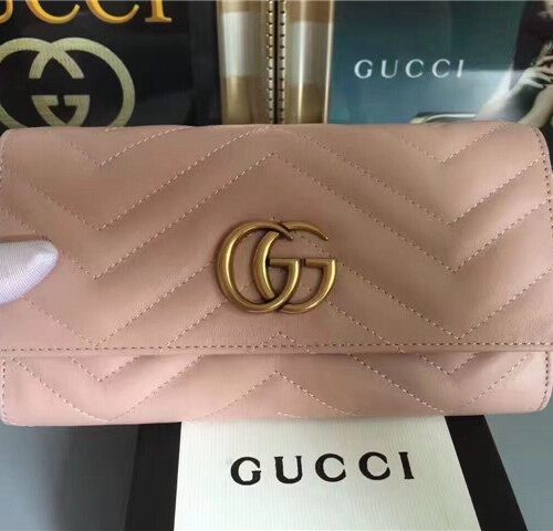 High Quality Luxury Gucci GG Marmont Continental Wallet (Varied Colors) product detail