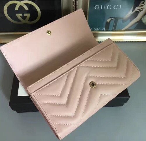 High Quality Luxury Gucci GG Marmont Continental Wallet (Varied Colors) product detail