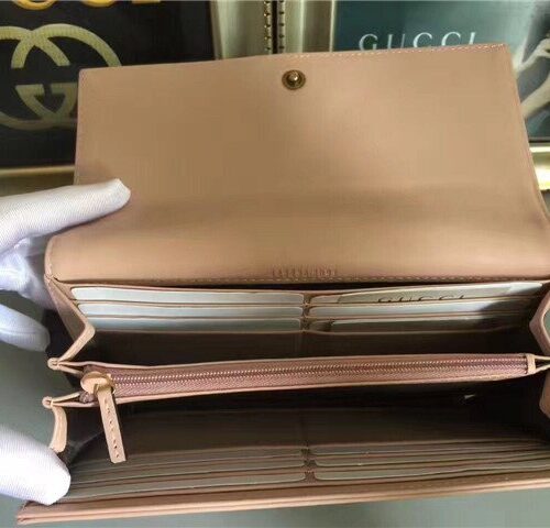 High Quality Luxury Gucci GG Marmont Continental Wallet (Varied Colors) product detail