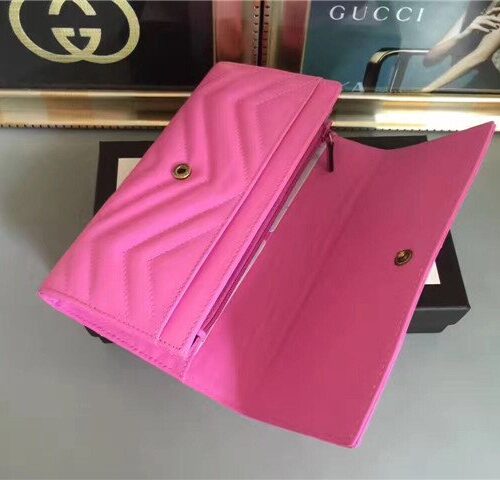 High Quality Luxury Gucci GG Marmont Continental Wallet (Varied Colors) product detail