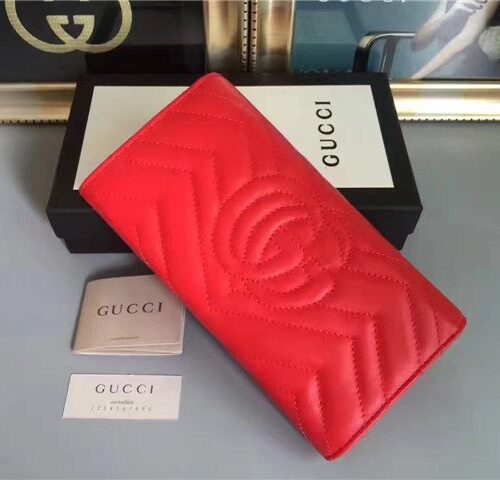 High Quality Luxury Gucci GG Marmont Continental Wallet (Varied Colors) product detail