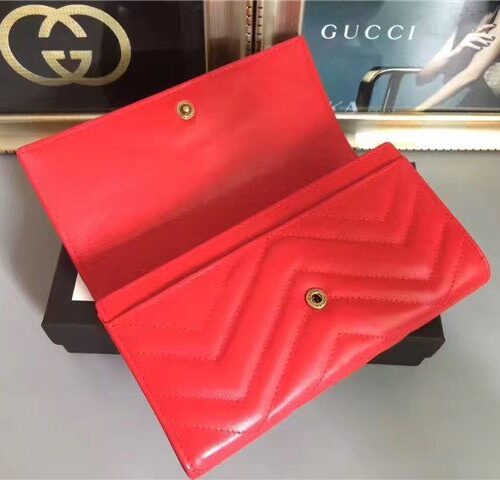 High Quality Luxury Gucci GG Marmont Continental Wallet (Varied Colors) product detail