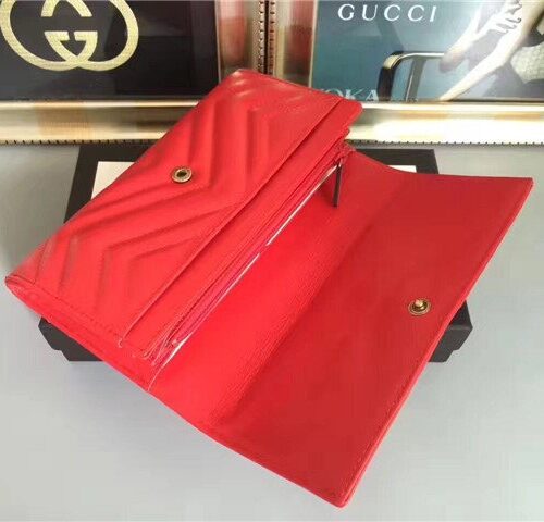High Quality Luxury Gucci GG Marmont Continental Wallet (Varied Colors) product detail