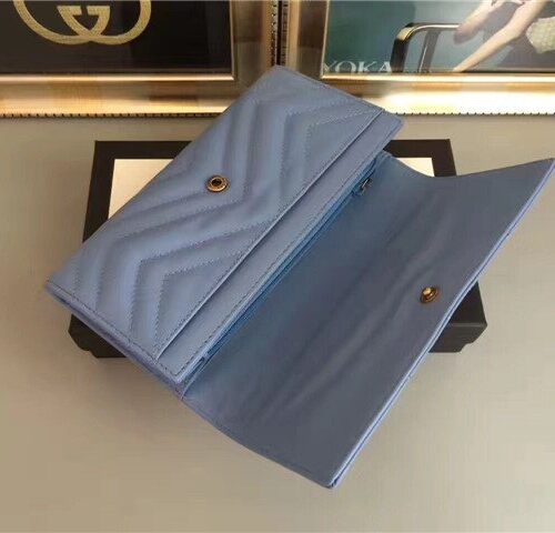 High Quality Luxury Gucci GG Marmont Continental Wallet (Varied Colors) product detail