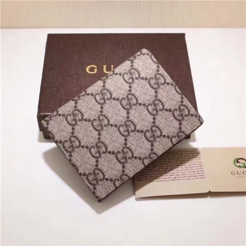 High Quality Luxury Gucci Card Case With Embroidered Face Red product detail