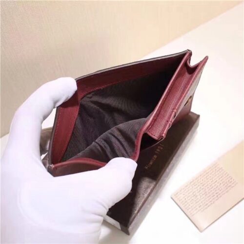 High Quality Luxury Gucci Card Case With Embroidered Face Red product detail