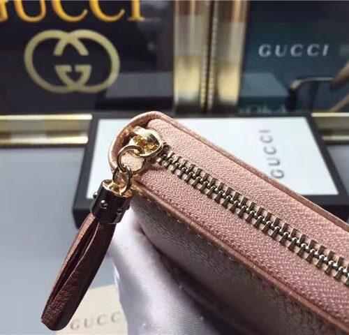 High Quality Luxury Gucci Soho Leather Zip Around Wallet (Varied Colors) product detail