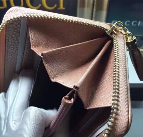 High Quality Luxury Gucci Soho Leather Zip Around Wallet (Varied Colors) product detail