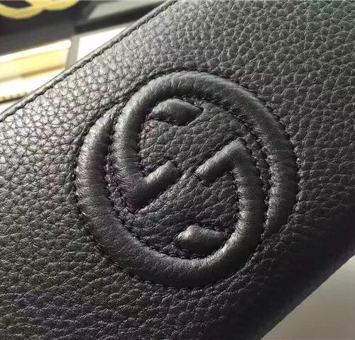 High Quality Luxury Gucci Soho Leather Zip Around Wallet (Varied Colors) product detail