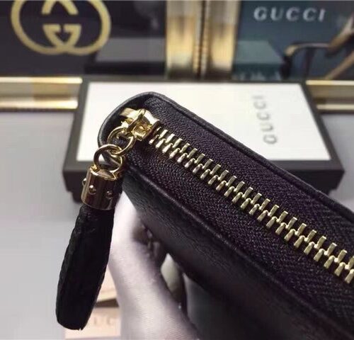 High Quality Luxury Gucci Soho Leather Zip Around Wallet (Varied Colors) product detail