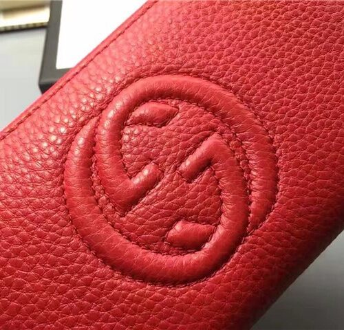 High Quality Luxury Gucci Soho Leather Zip Around Wallet (Varied Colors) product detail