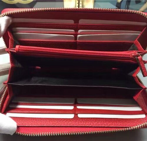 High Quality Luxury Gucci Soho Leather Zip Around Wallet (Varied Colors) product detail