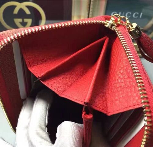 High Quality Luxury Gucci Soho Leather Zip Around Wallet (Varied Colors) product detail