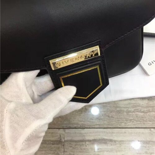 High Quality Luxury Givenchy Nobile Mini Shoulder Bag Black Smooth Leather product detail