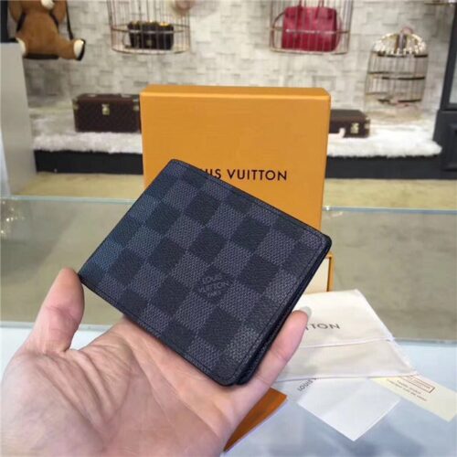 High Quality Luxury Louis Vuitton Damier Graphite Multiple For Bills And Credit Card product detail