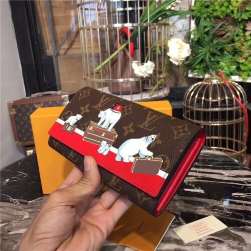 High Quality Luxury Louis Vuitton Sarah Monogram Wallet alternate view