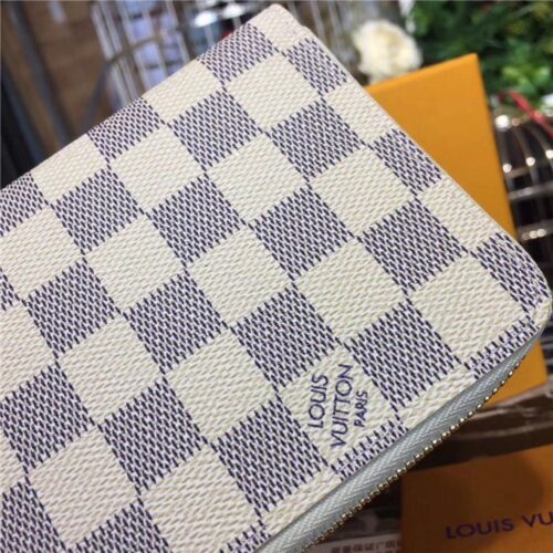 High Quality Luxury Louis Vuitton Zippy Damier Azur Wallet product detail