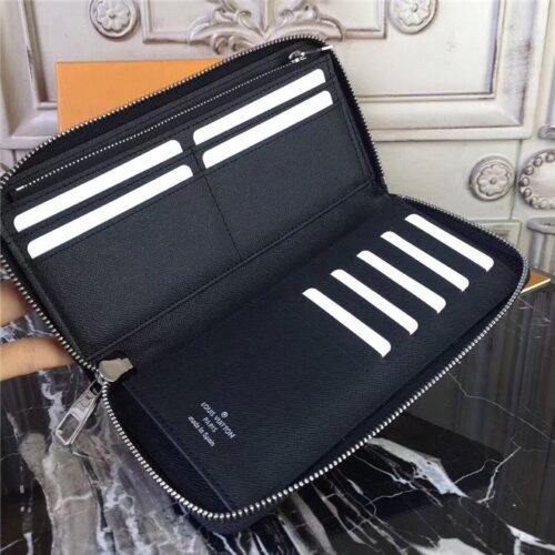High Quality Luxury Louis Vuitton Zippy Wallet Vertical Damier Graphite Stickers product detail