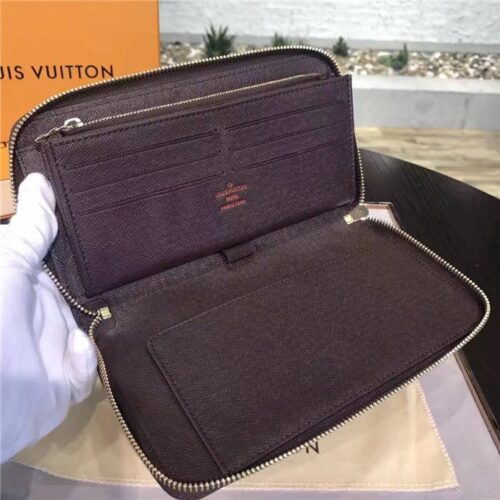 High Quality Luxury Louis Vuitton Zippy Organizer Damier Ebene Canvas product detail