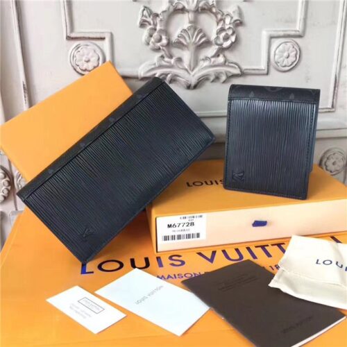 High Quality Luxury Louis Vuitton Multiple Wallet Monogram Eclipse Epi product detail