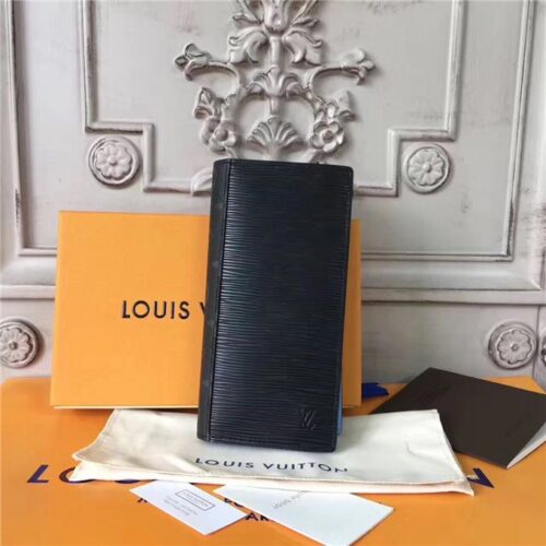 High Quality Luxury Louis Vuitton Brazza Wallet Monogram Eclipse Epi
