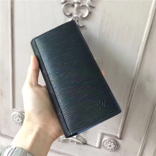 High Quality Luxury Louis Vuitton Brazza Wallet Monogram Eclipse Epi alternate view