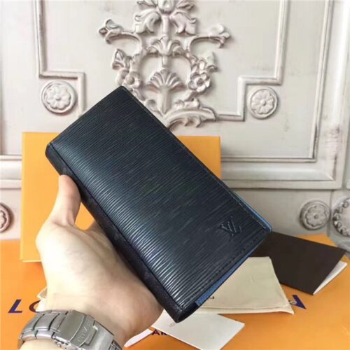 High Quality Luxury Louis Vuitton Brazza Wallet Monogram Eclipse Epi product detail