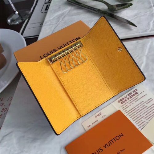 High Quality Luxury Louis Vuitton Monogram Canvas 6 Key Holder Jonquille product detail